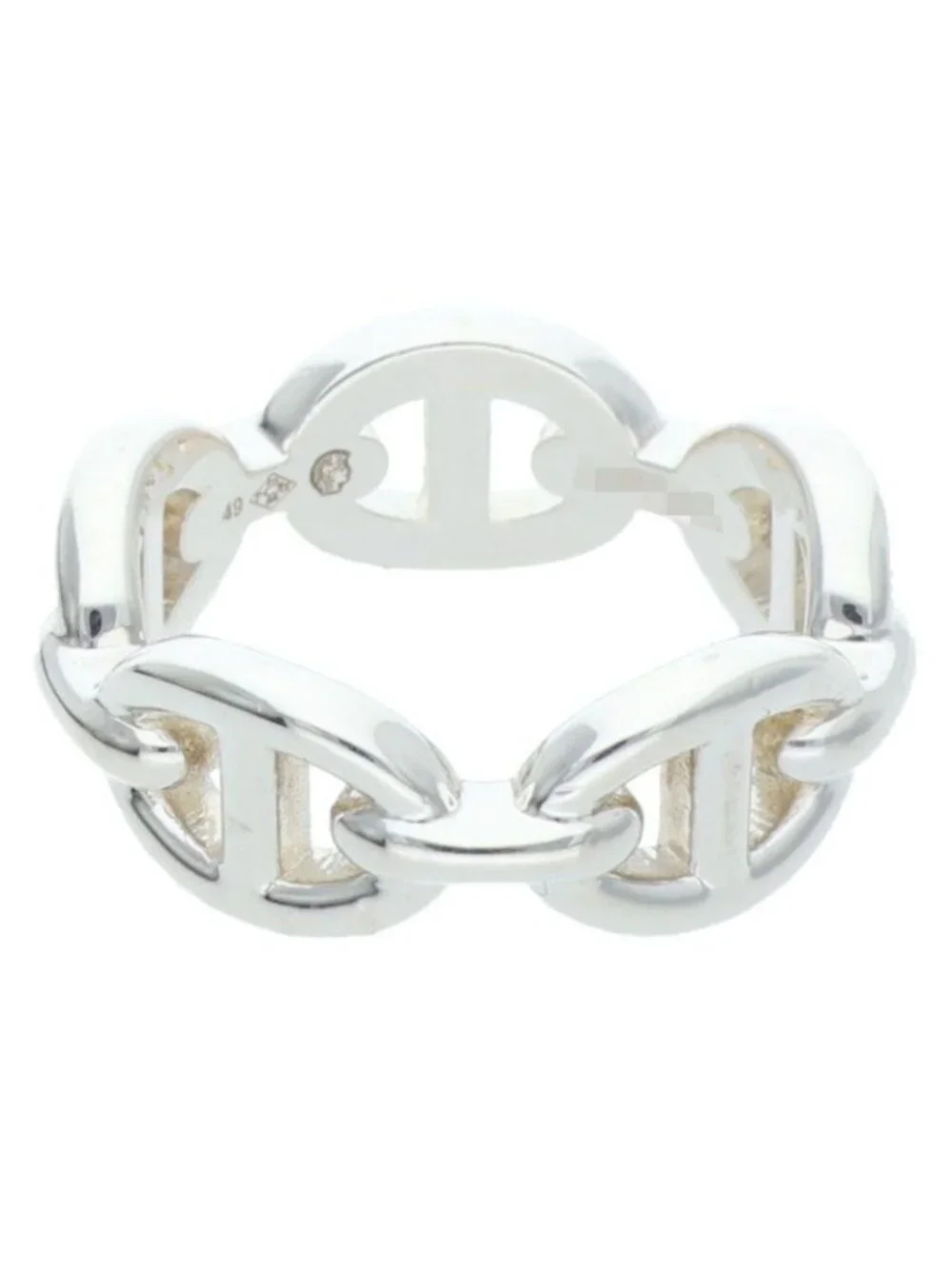 Hermes Chaine D'ancre Enchainee PM Silver Ring